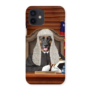 The Judge: Custom Pet Phone Case - Paw & Glory - Dog Portraits - Pet Portraits