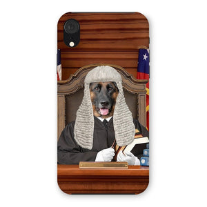 The Judge: Custom Pet Phone Case - Paw & Glory - Dog Portraits - Pet Portraits