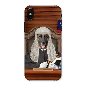 The Judge: Custom Pet Phone Case - Paw & Glory - Dog Portraits - Pet Portraits