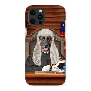 The Judge: Custom Pet Phone Case - Paw & Glory - Dog Portraits - Pet Portraits