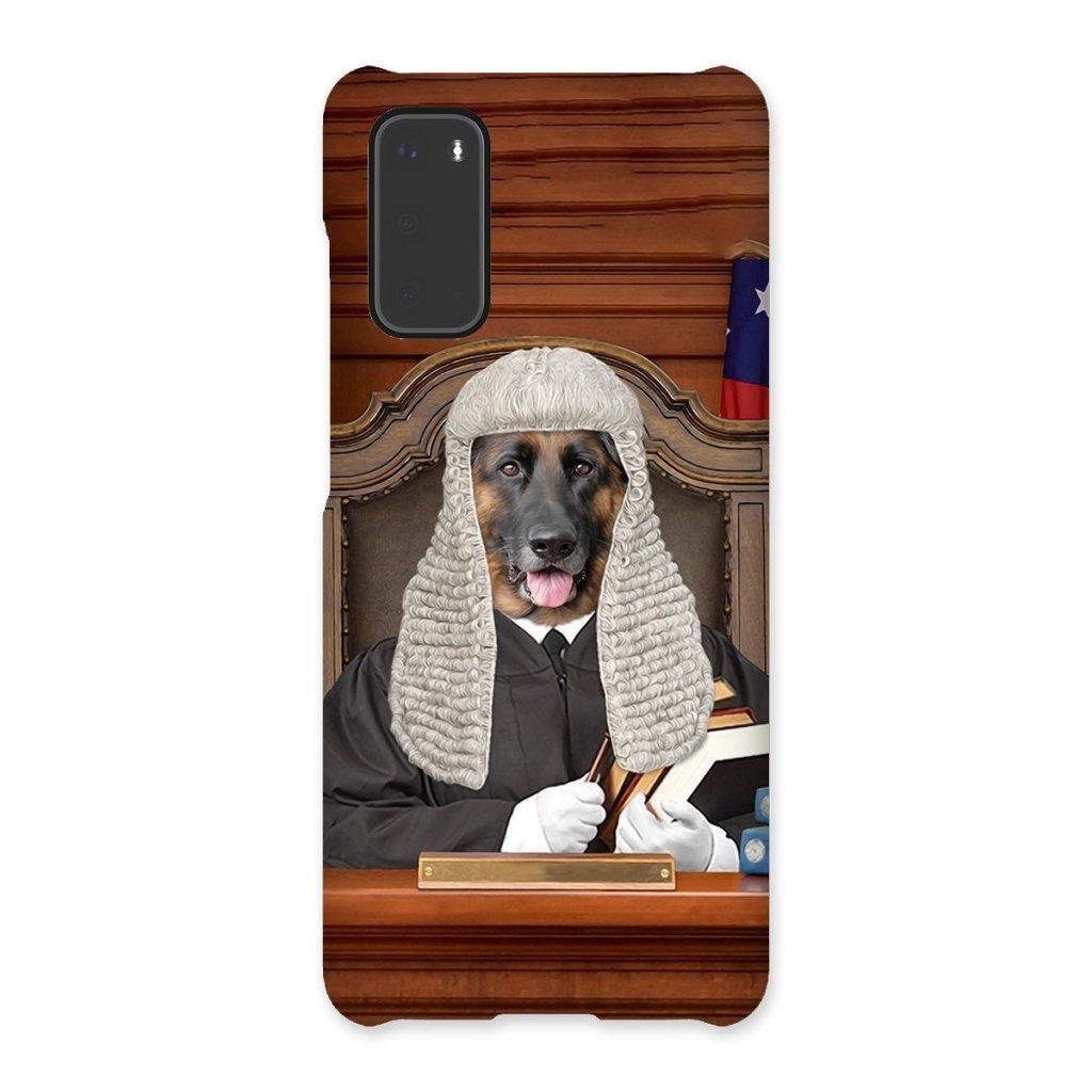 The Judge: Custom Pet Phone Case - Paw & Glory - Dog Portraits - Pet Portraits