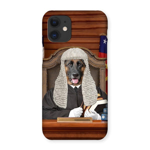 The Judge: Custom Pet Phone Case - Paw & Glory - Dog Portraits - Pet Portraits