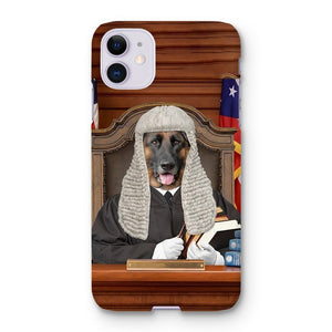 The Judge: Custom Pet Phone Case - Paw & Glory - Dog Portraits - Pet Portraits