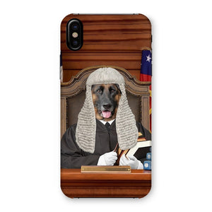 The Judge: Custom Pet Phone Case - Paw & Glory - Dog Portraits - Pet Portraits