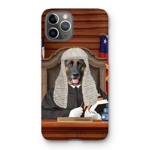 The Judge: Custom Pet Phone Case - Paw & Glory - Dog Portraits - Pet Portraits