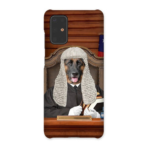 The Judge: Custom Pet Phone Case - Paw & Glory - Dog Portraits - Pet Portraits