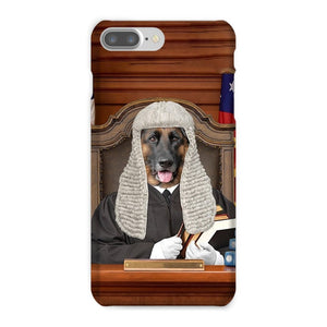 The Judge: Custom Pet Phone Case - Paw & Glory - Dog Portraits - Pet Portraits