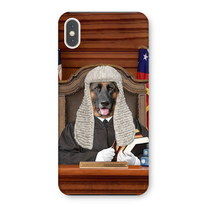 The Judge: Custom Pet Phone Case - Paw & Glory - Dog Portraits - Pet Portraits