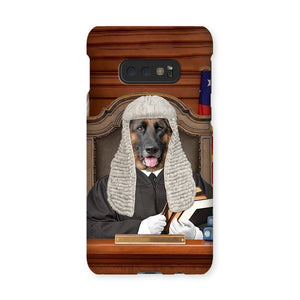 The Judge: Custom Pet Phone Case - Paw & Glory - Dog Portraits - Pet Portraits