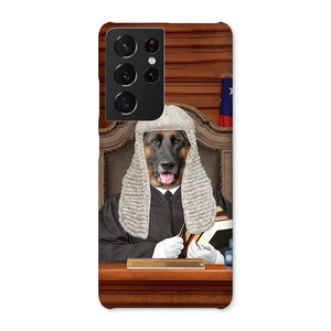 The Judge: Custom Pet Phone Case - Paw & Glory - Dog Portraits - Pet Portraits