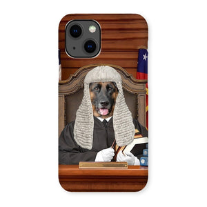 The Judge: Custom Pet Phone Case - Paw & Glory - Dog Portraits - Pet Portraits