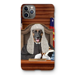 The Judge: Custom Pet Phone Case - Paw & Glory - Dog Portraits - Pet Portraits