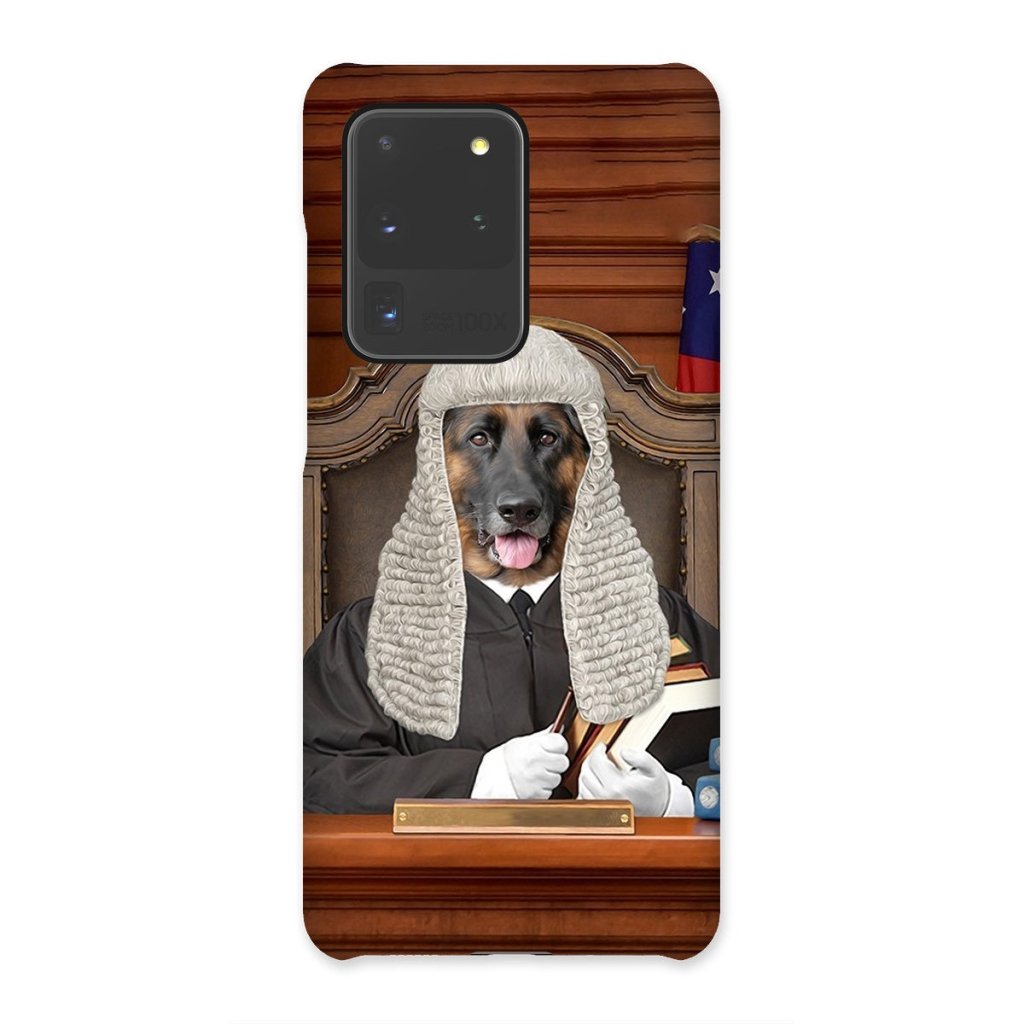 The Judge: Custom Pet Phone Case - Paw & Glory - Dog Portraits - Pet Portraits