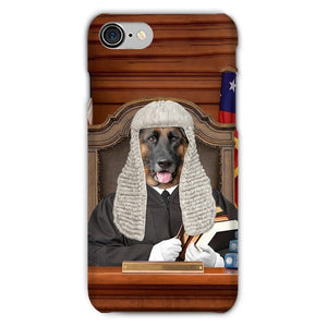 The Judge: Custom Pet Phone Case - Paw & Glory - Dog Portraits - Pet Portraits