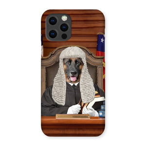 The Judge: Custom Pet Phone Case - Paw & Glory - Dog Portraits - Pet Portraits