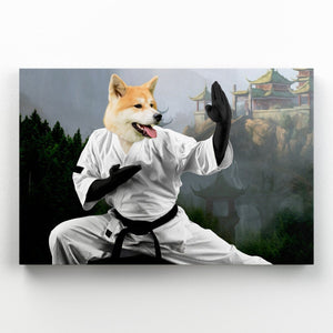 The Karate Master: Custom Pet Canvas - Paw & Glory - Dog Portraits - Pet Portraits