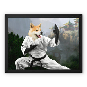 The Karate Master: Custom Pet Canvas - Paw & Glory - Dog Portraits - Pet Portraits