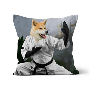 The Karate Master: Custom Pet Pillow - Paw & Glory - Dog Portraits - Pet Portraits