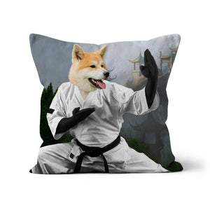 The Karate Master: Custom Pet Pillow - Paw & Glory - Dog Portraits - Pet Portraits