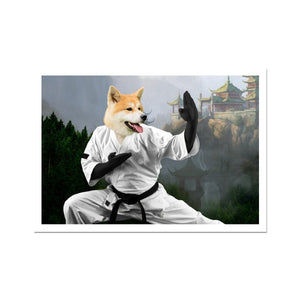 The Karate Master: Custom Pet Poster - Paw & Glory - Dog Portraits - Pet Portraits