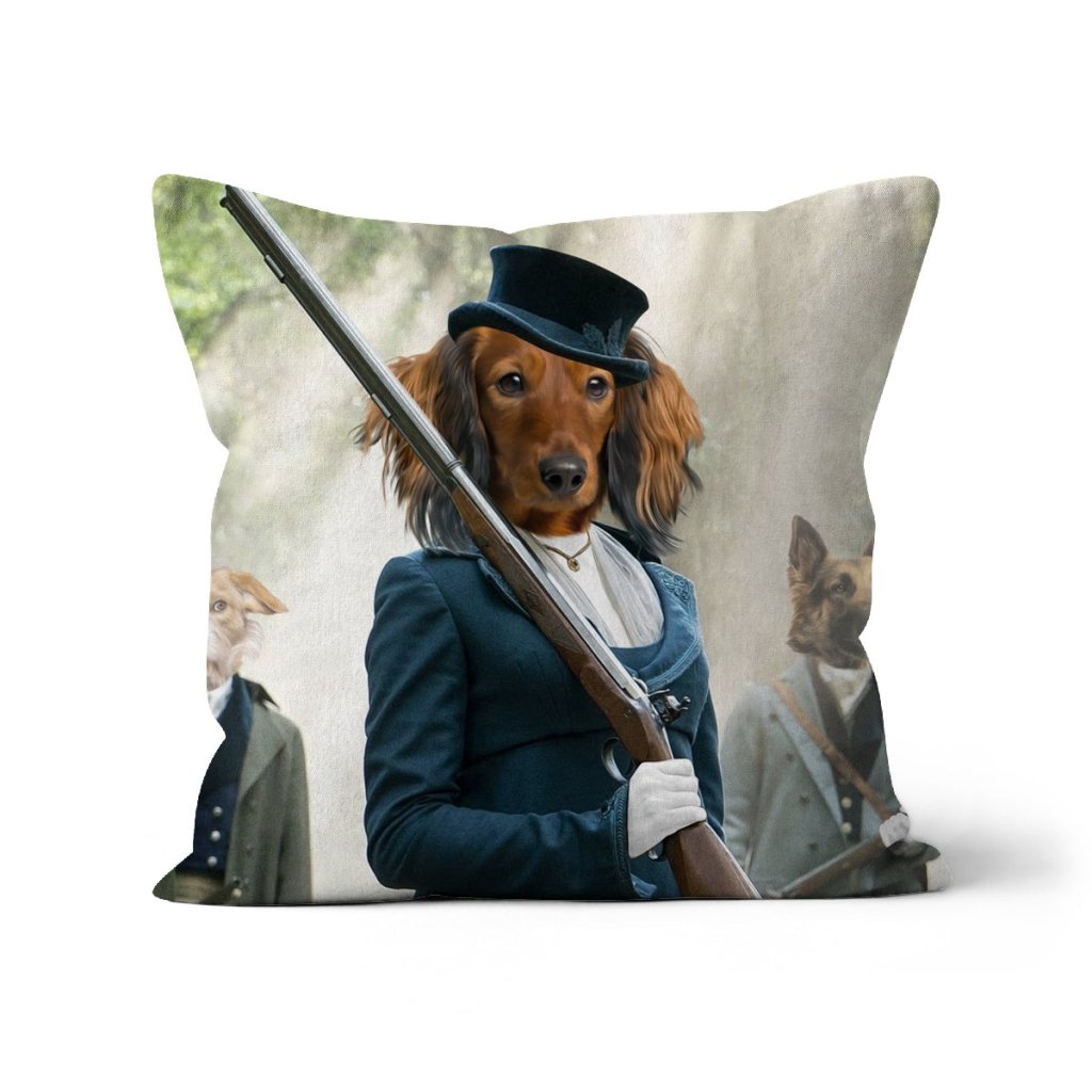 The Kate (Bridgerton Inspired): Custom Pet Pillow - Paw & Glory - Dog Portraits - Pet Portraits