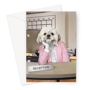 The Kelly (The Office USA Inspired): Custom Pet Greeting Card - Paw & Glory - Dog Portraits - Pet Portraits