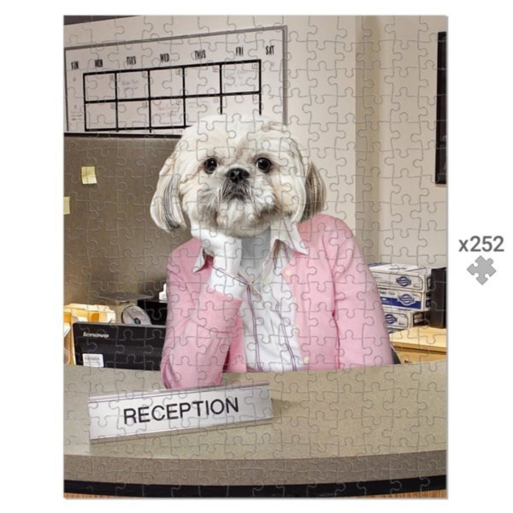 The Kelly (The Office USA Inspired): Custom Pet Puzzle - Paw & Glory - Dog Portraits - Pet Portraits