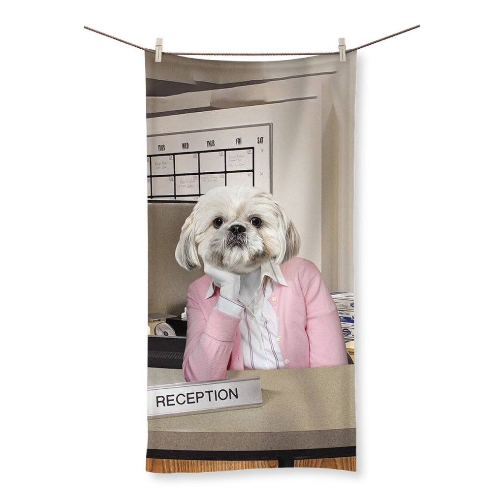 The Kelly (The Office USA Inspired): Custom Pet Towel - Paw & Glory - Dog Portraits - Pet Portraits