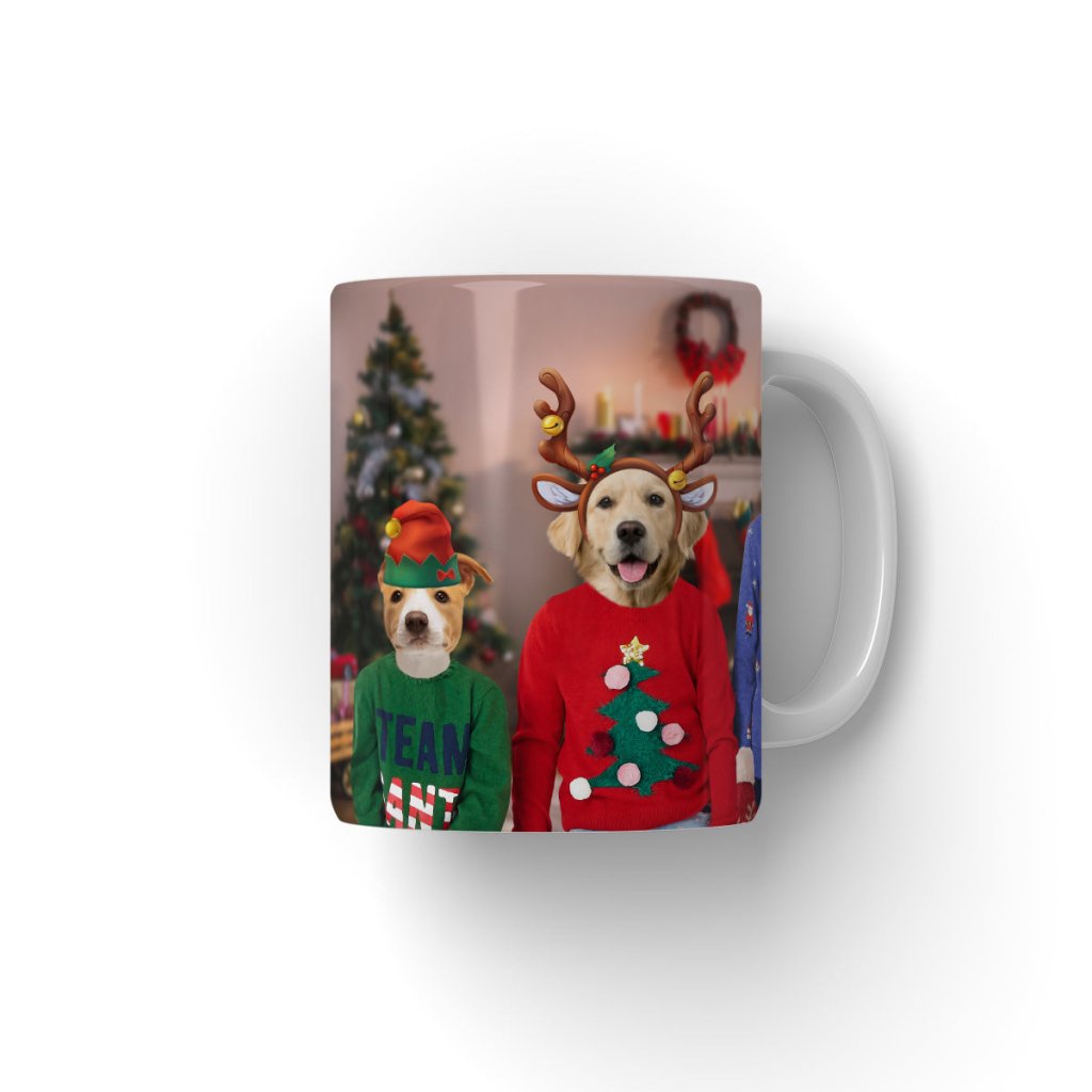 The Kids Christmas: Custom Pet Coffee Mug - Paw & Glory - Dog Portraits - Pet Portraits