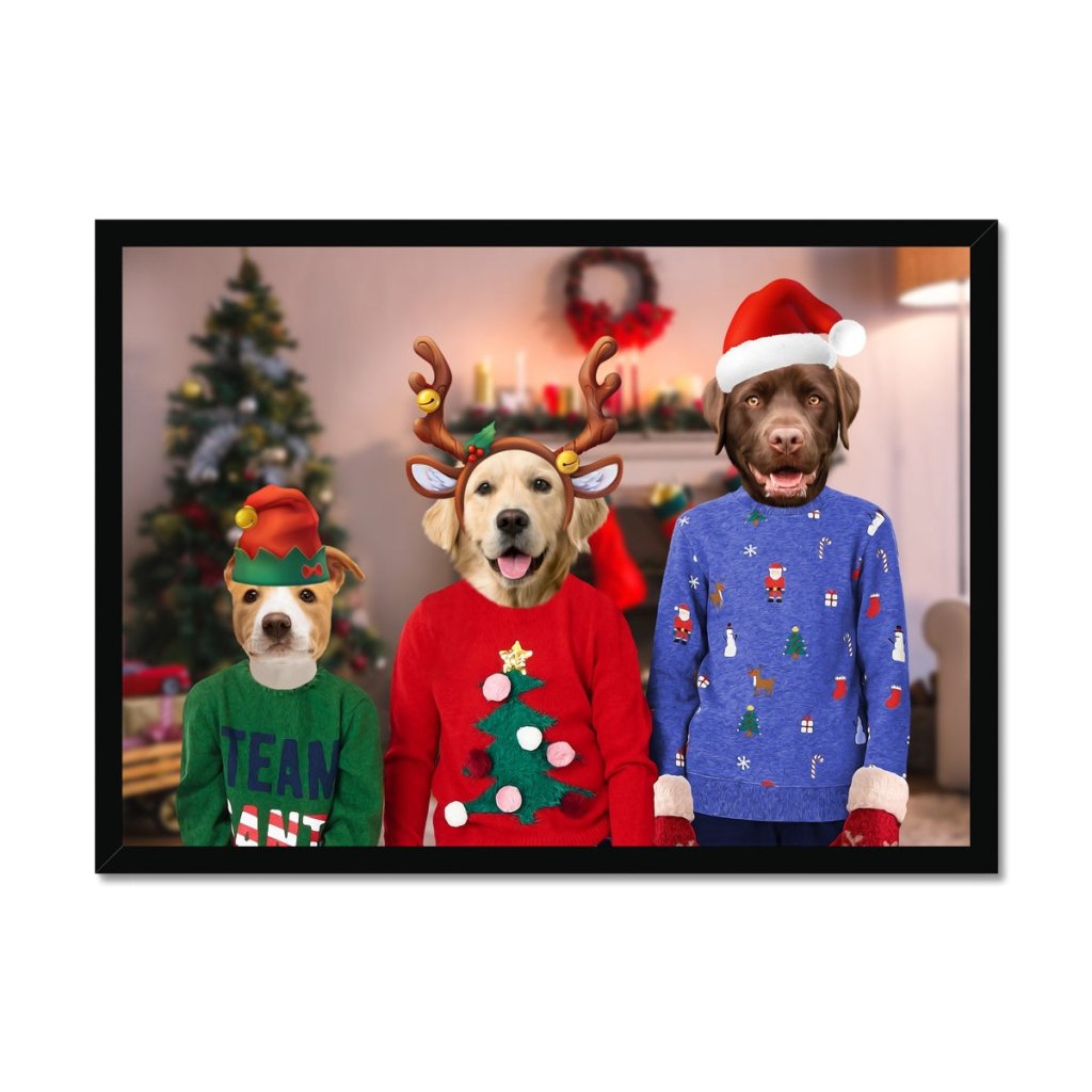 The Kids Christmas: Custom Pet Portrait - Paw & Glory - Dog Portraits - Pet Portraits