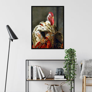 The King: Animal Art Framed Portrait - Paw & Glory - Dog Portraits - Pet Portraits