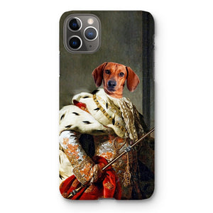 The King: Custom Pet Phone Case - Paw & Glory - Dog Portraits - Pet Portraits