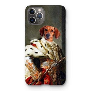 The King: Custom Pet Phone Case - Paw & Glory - Dog Portraits - Pet Portraits