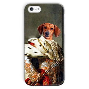 The King: Custom Pet Phone Case - Paw & Glory - Dog Portraits - Pet Portraits