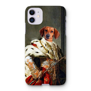 The King: Custom Pet Phone Case - Paw & Glory - Dog Portraits - Pet Portraits