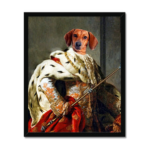 The King: Custom Pet Portrait - Paw & Glory - Dog Portraits - Pet Portraits