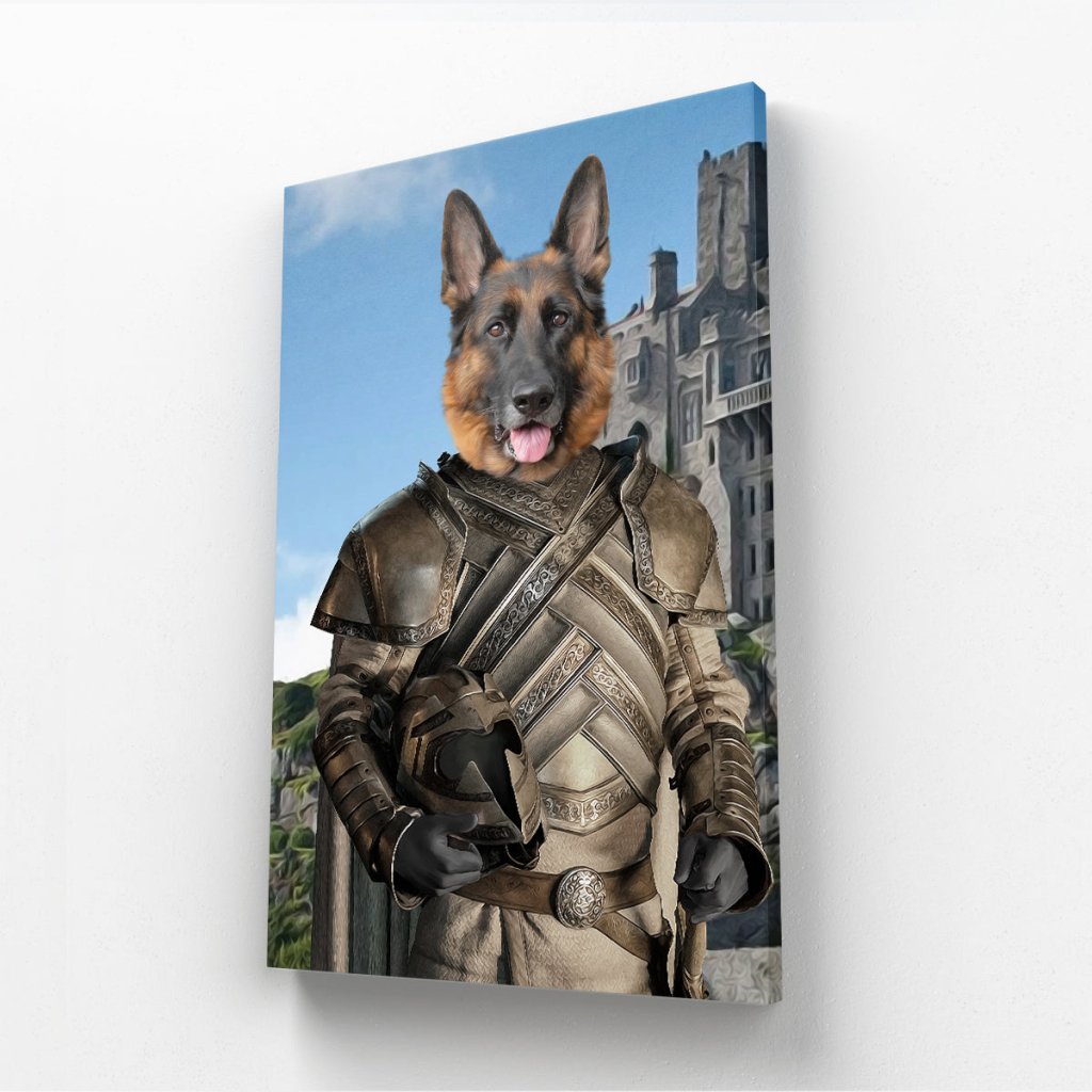 The King Maker (House Of The Dragon Inspired): Custom Pet Canvas - Paw & Glory - Dog Portraits - Pet Portraits