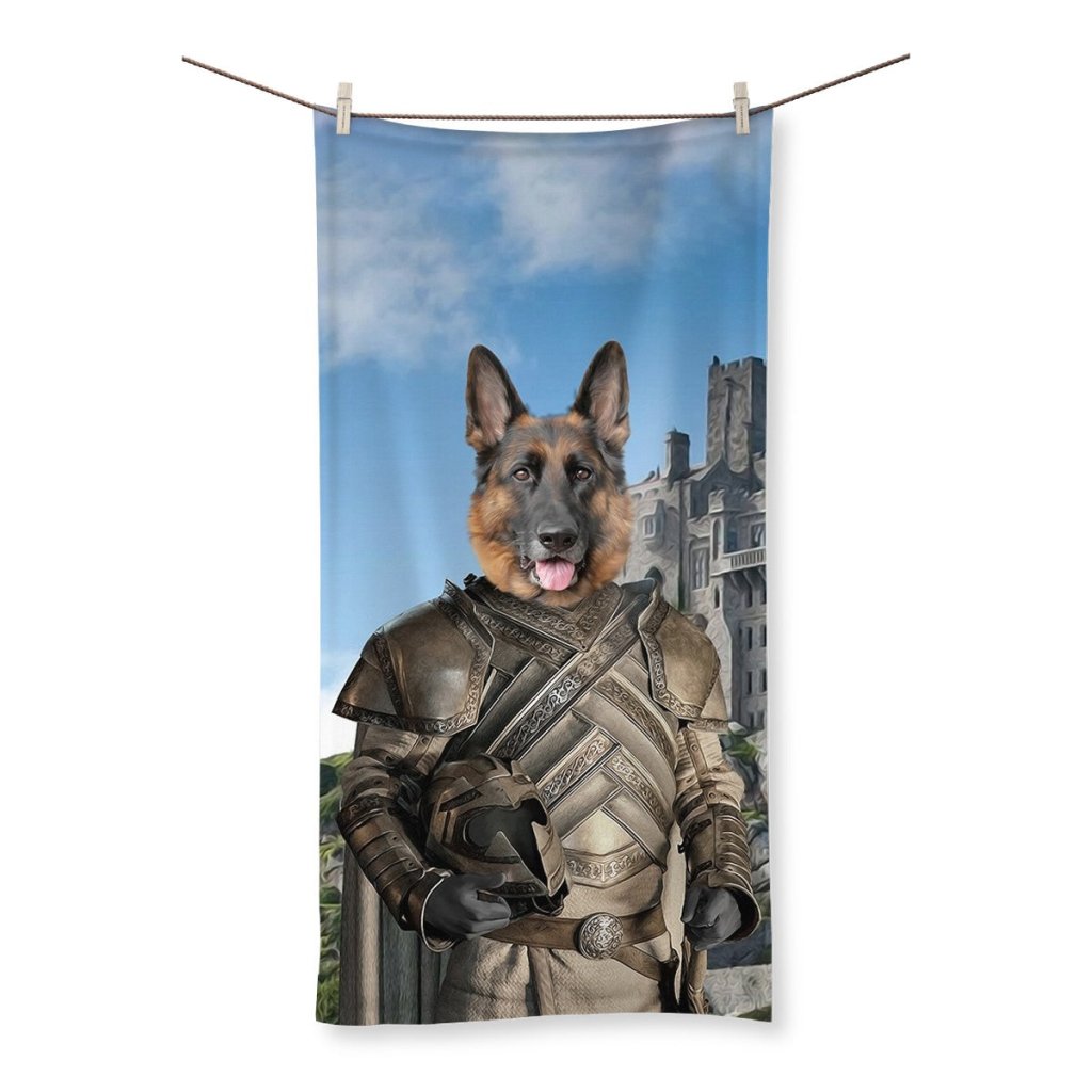 The King Maker (House Of The Dragon Inspired): Custom Pet Towel - Paw & Glory - Dog Portraits - Pet Portraits