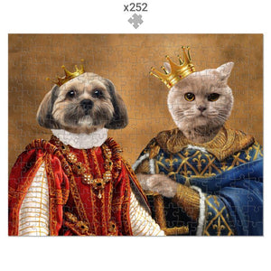 The King & Queen: Custom Pet Puzzle - Paw & Glory - Dog Portraits - Pet Portraits