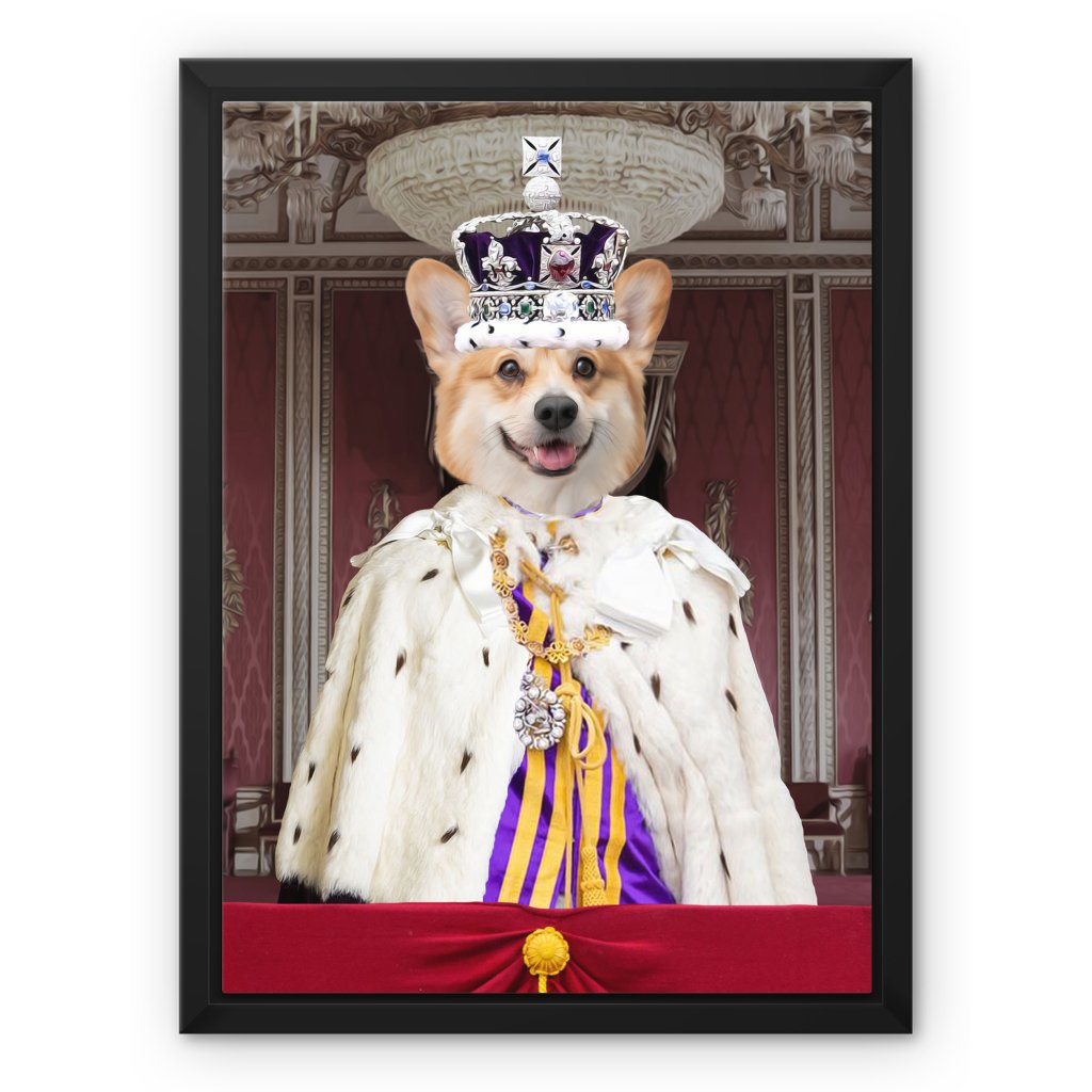 The Kings Coronation: Custom Pet Canvas - Paw & Glory - Dog Portraits - Pet Portraits