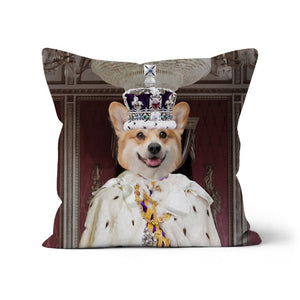 The Kings Coronation: Custom Pet Pillow - Paw & Glory - Dog Portraits - Pet Portraits