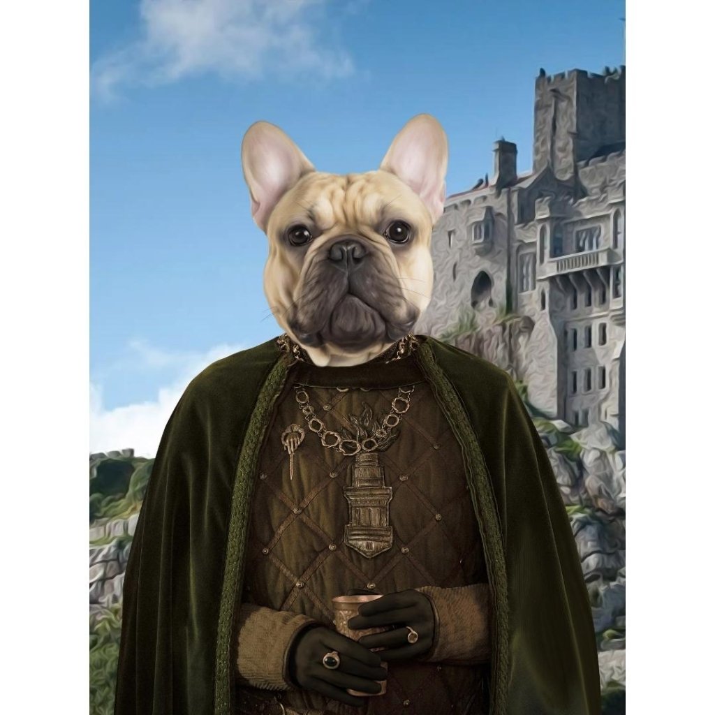 The Kings Informer (House Of The Dragon Inspired): Custom Digital Download Pet Portrait - Paw & Glory - Dog Portraits - Pet Portraits