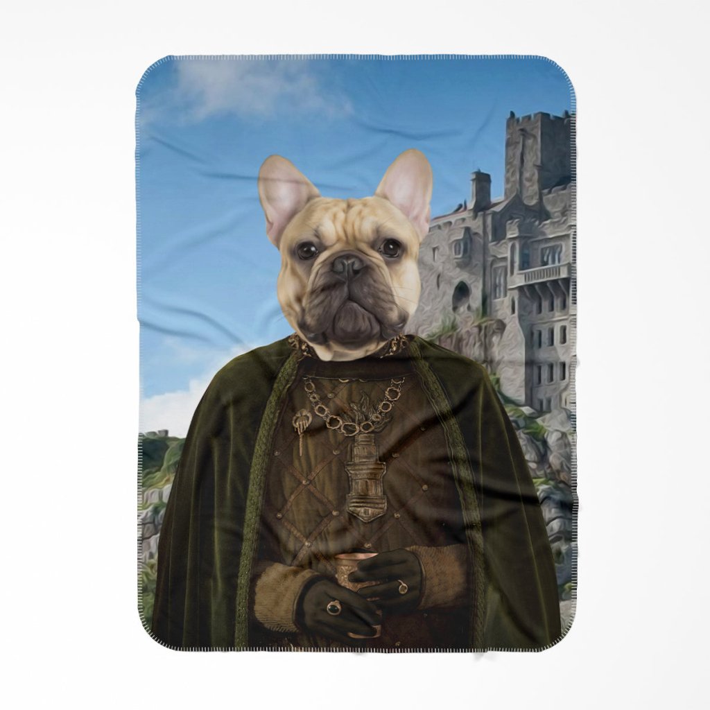 The Kings Informer (House Of The Dragon Inspired): Custom Pet Blanket - Paw & Glory - Dog Portraits - Pet Portraits