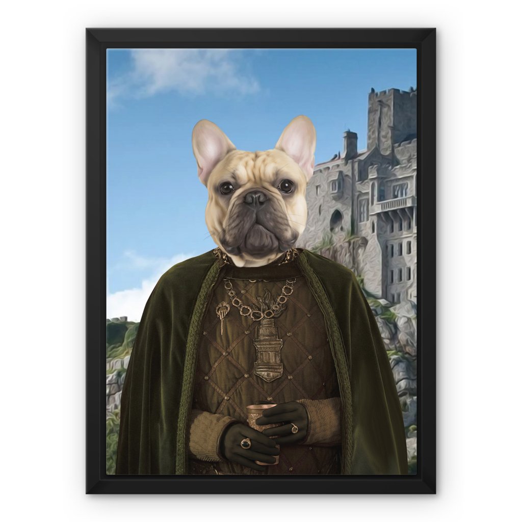 The Kings Informer (House Of The Dragon Inspired): Custom Pet Canvas - Paw & Glory - Dog Portraits - Pet Portraits