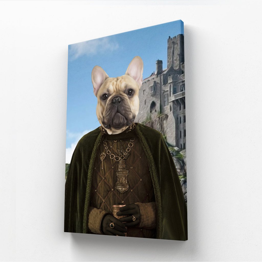 The Kings Informer (House Of The Dragon Inspired): Custom Pet Canvas - Paw & Glory - Dog Portraits - Pet Portraits