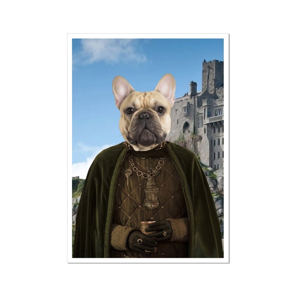 The Kings Informer (House Of The Dragon Inspired): Custom Pet Poster - Paw & Glory - Dog Portraits - Pet Portraits