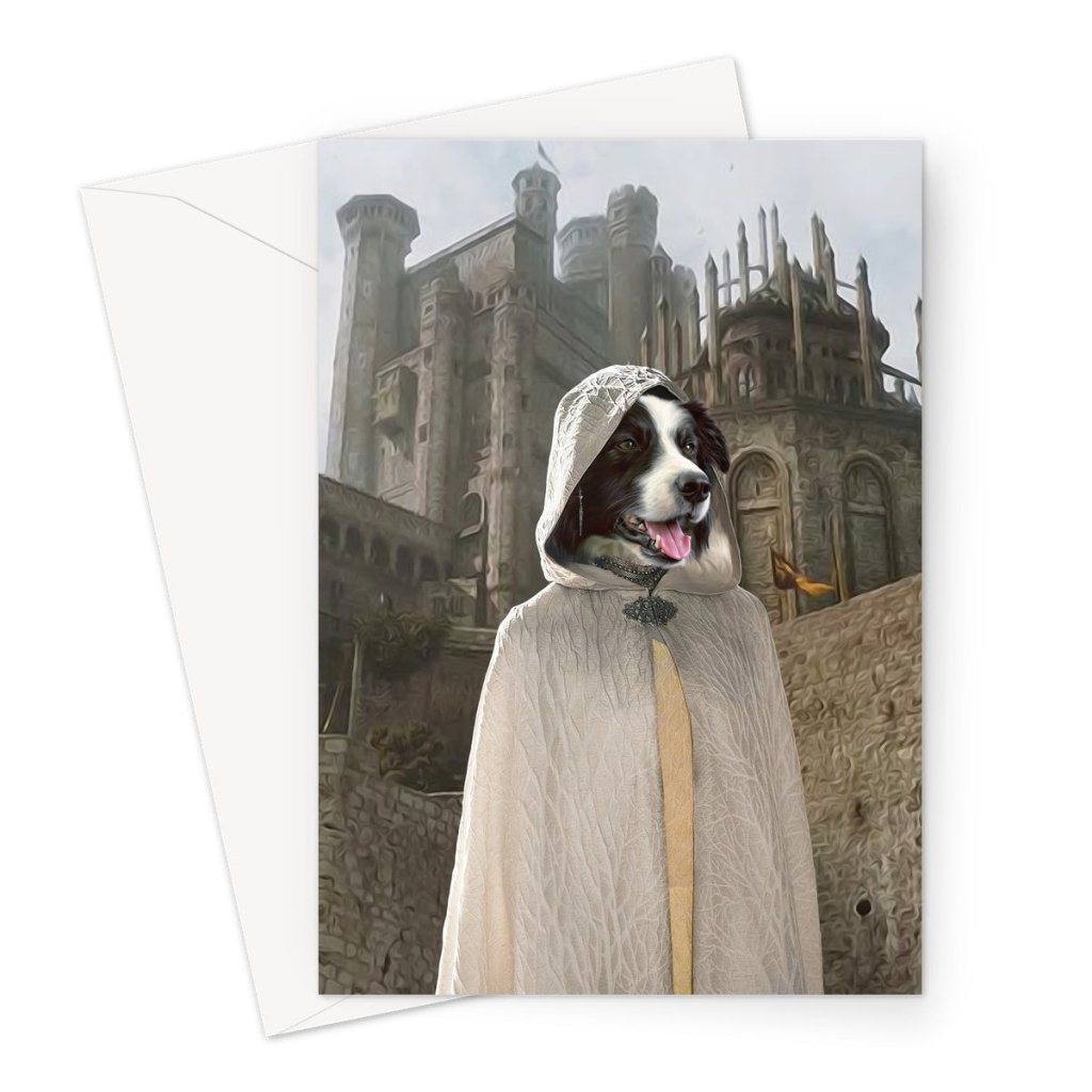 The Kings Spy (House Of The Dragon Inspired): Custom Pet Greeting Card - Paw & Glory - Dog Portraits - Pet Portraits