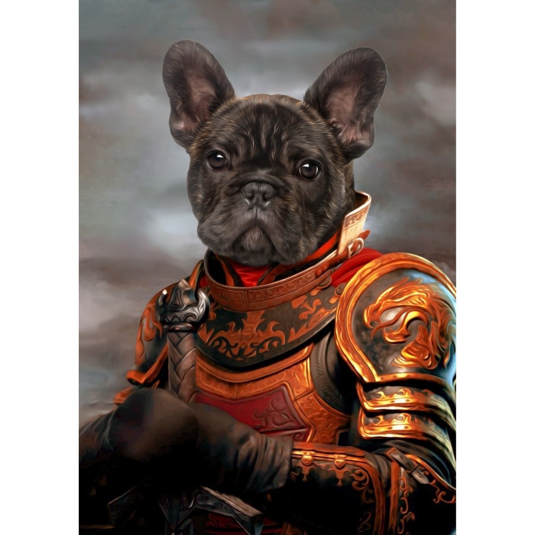 The Knight: Custom Digital Download Pet Portrait - Paw & Glory - Dog Portraits - Pet Portraits