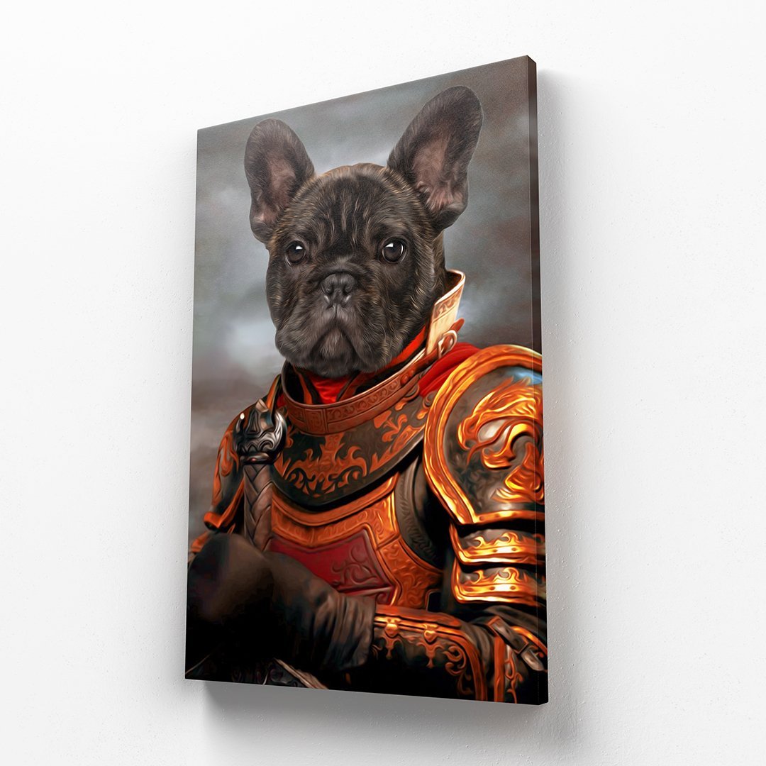 The Knight: Custom Pet Canvas - Paw & Glory - Dog Portraits - Pet Portraits