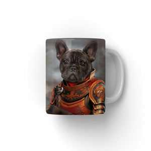 The Knight: Custom Pet Coffee Mug - Paw & Glory - Dog Portraits - Pet Portraits